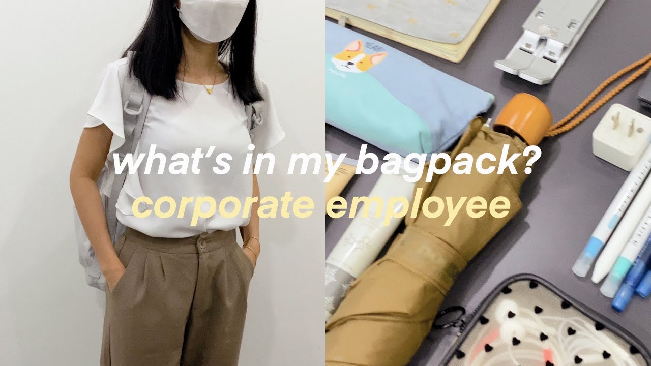 what’s in my bagpack ft. MAH 💼✨work essentials, career woman edition, working in Makati, weyatoons