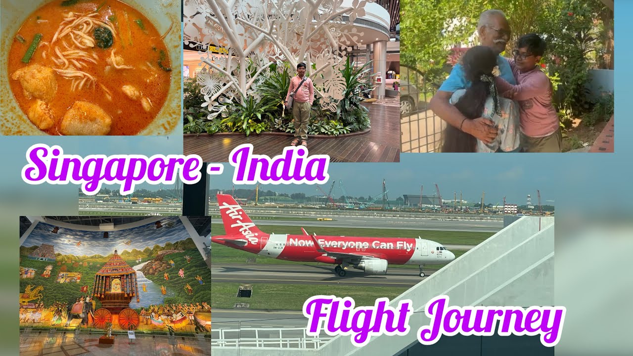💥தமிழில் -Flight Travel |Singapore to India |Best view from flight |Changi Airport |Singapore Vlog