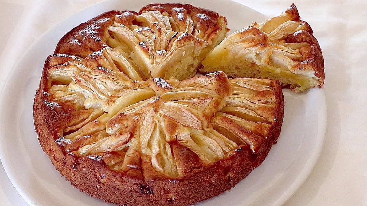 Я назову этот пирог «просто яблоки»! Красивый и вкусный торт! # 568