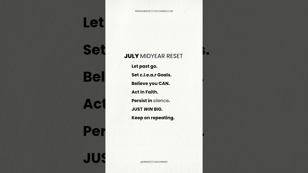 July Midyear Reset 