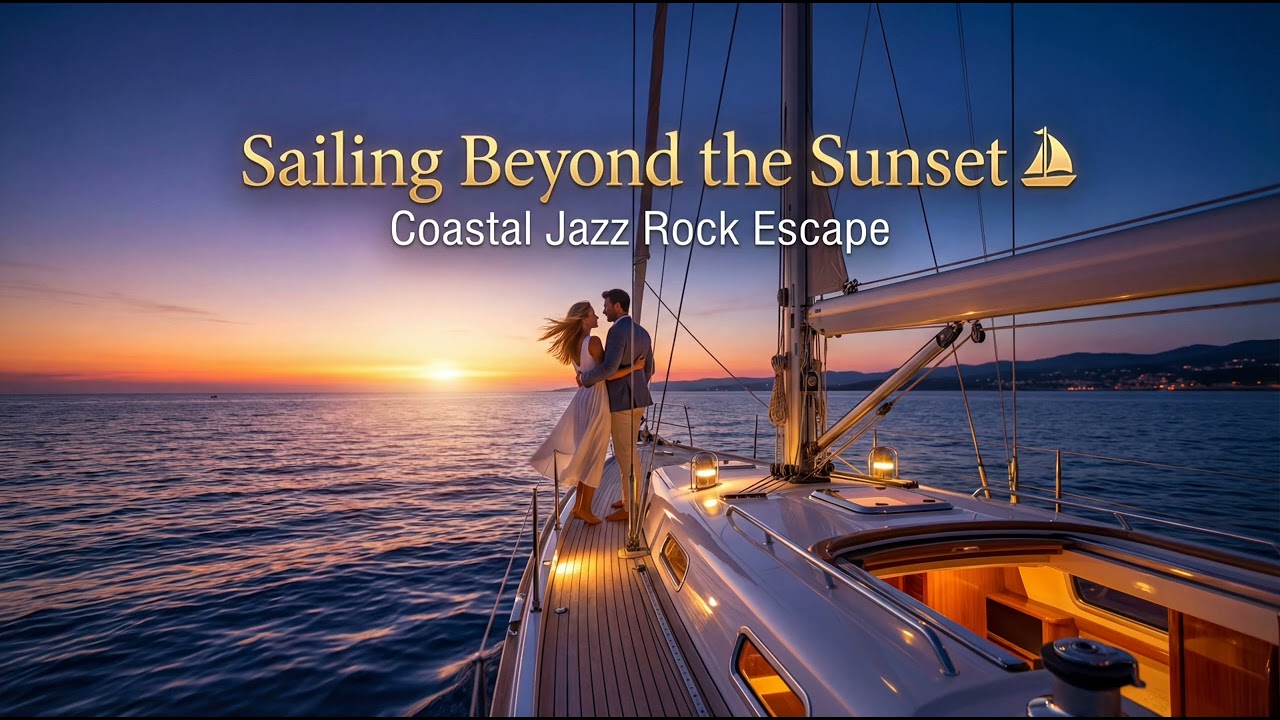 Sailing Beyond the Sunset ⛵ Coastal Jazz Rock Escape | Smooth Yacht Lounge Vibes 2026