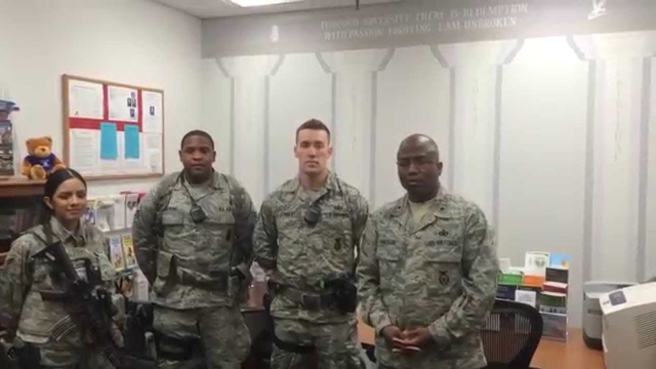 Brig Gen Jamerson and Chief White visit the 355 SFS at Davis Monthan