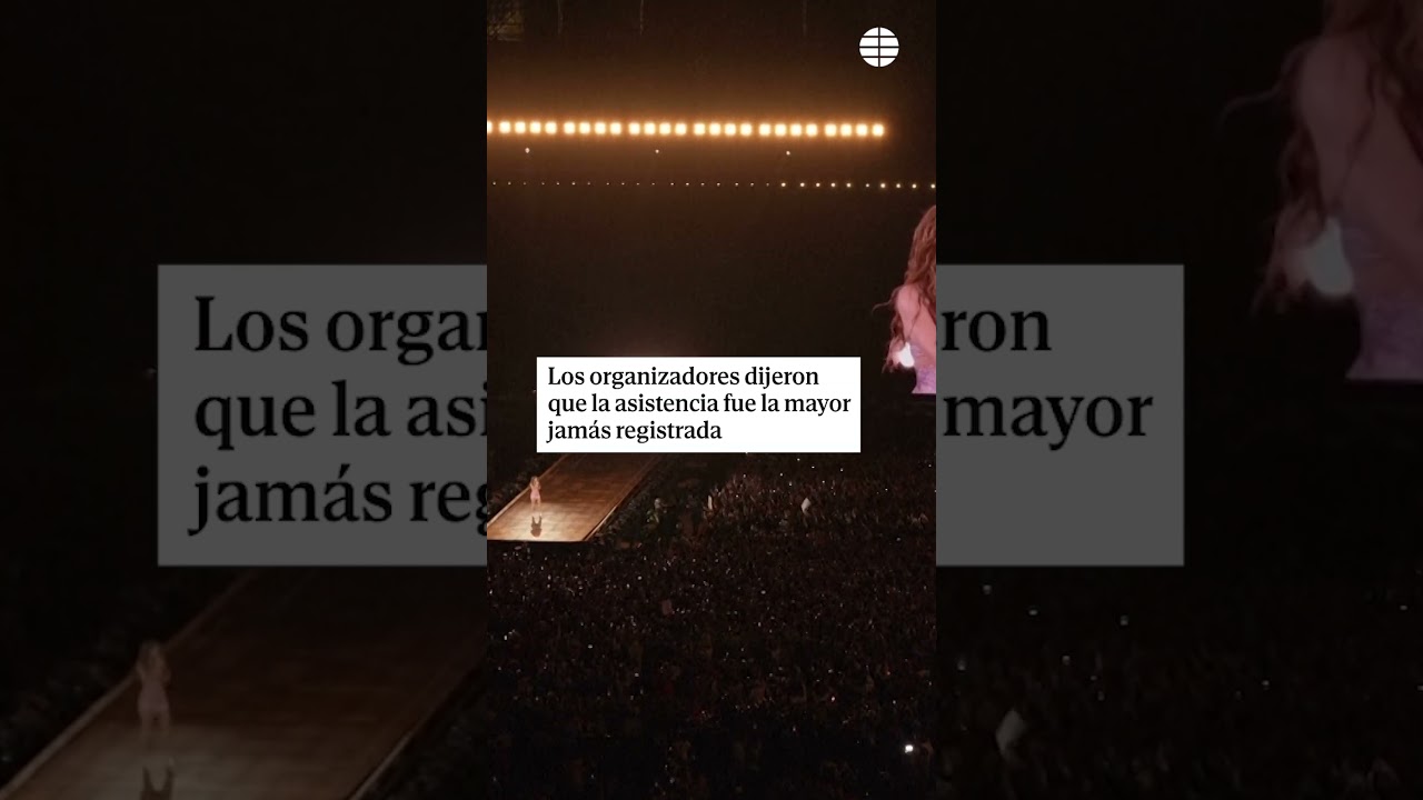 Shakira ofrece un concierto gratis en M&eacute;xico y asisten 400.000 personas