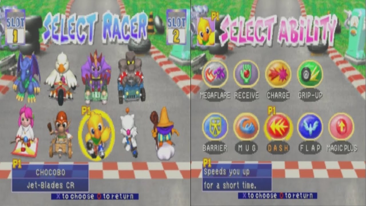 Chocobo Racing (All Characters Ability)