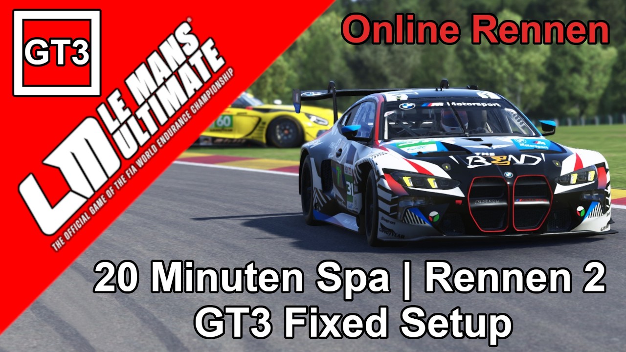 Le Mans Ultimate | Meine ersten Online Rennen | Spa 20 Minuten GT3 Rennen 2 (Streamaufzeichnung)