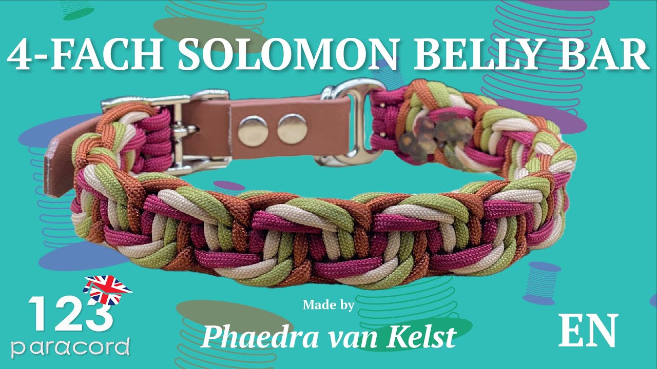 4-Fach Solomon Belly Bar | Paracord tutorial ENGLISH