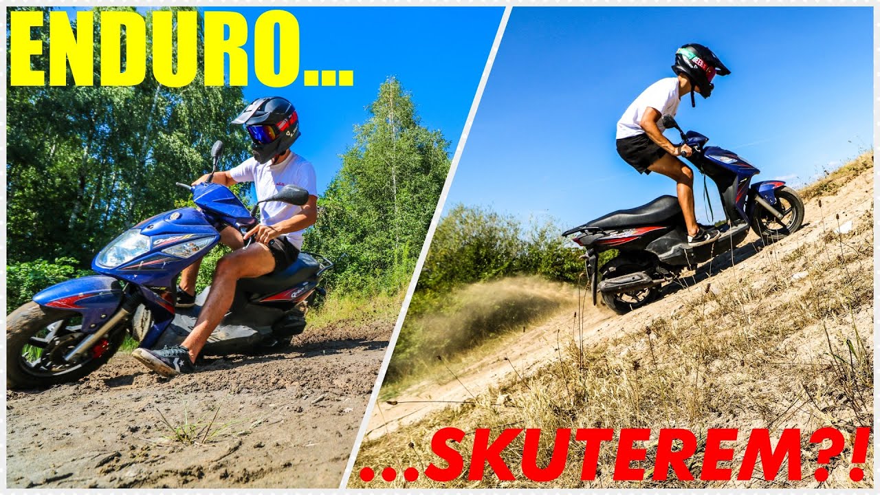 ENDURO SKUTEREM - błoto, górki, woda - JAK?! - MOTOVLOG² 02