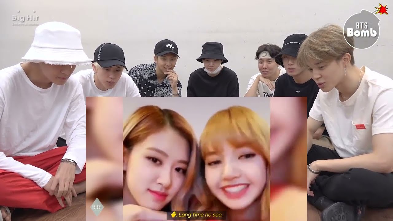 BTS reaction rosé likes to tease lisa [chaelisa]