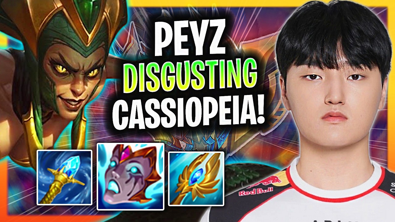 T1 PEYZ CASSIOPEIA ADC IS DISGUSTING! 🐍 26 KILLS PARTICIPATION vs JHIN