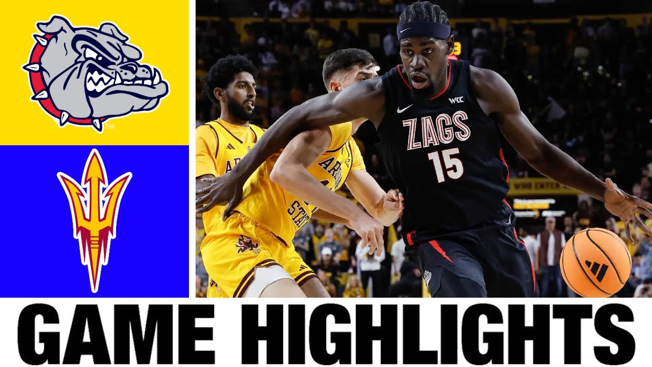 #19 Gonzaga vs Arizona State Highlights | Men's Basketball | College Basketball 2025