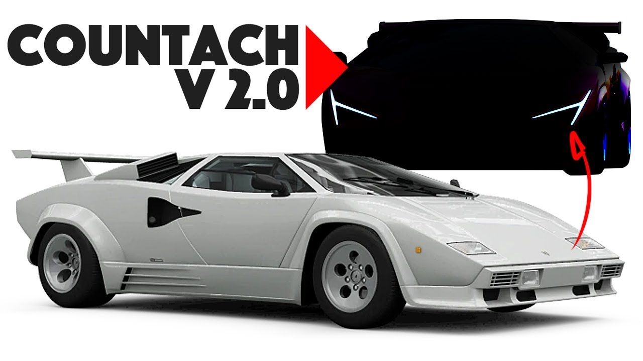 I re-design the Lamborghini Countach into a modern car!