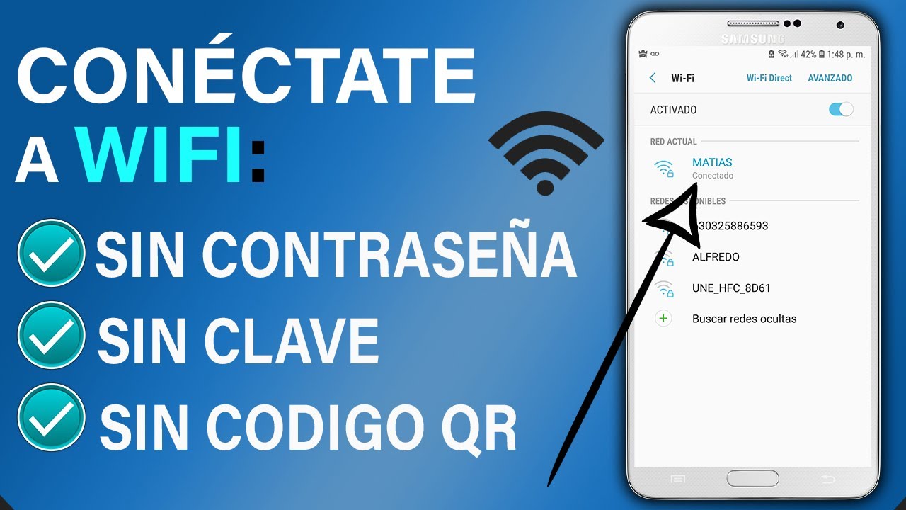 Como Conectarme a WIFI sin Contrase&ntilde;a, sin clave, Sin c&oacute;digo QR - Conecta tu celular