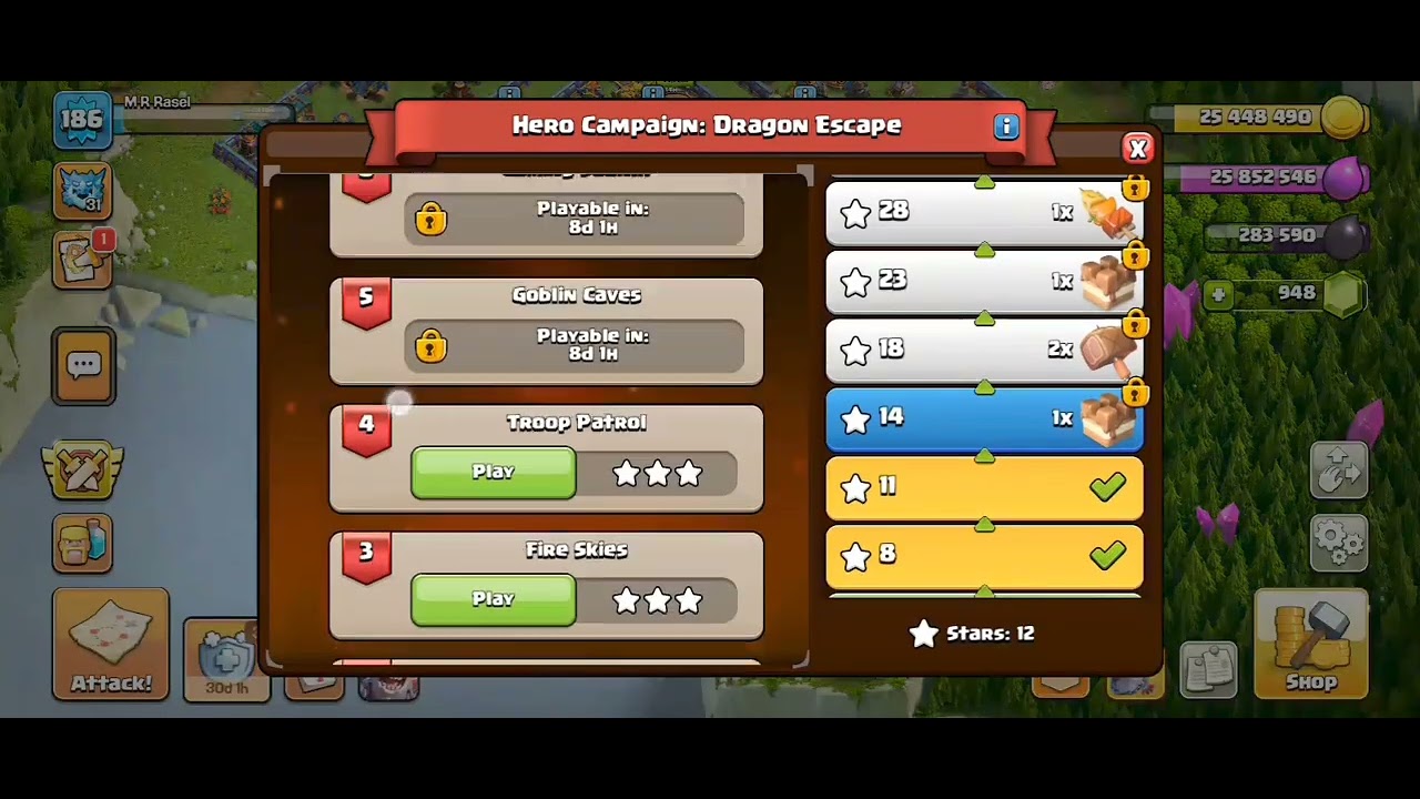 How to bit first 4 challenges in Dragon Duke event #clashofclans 