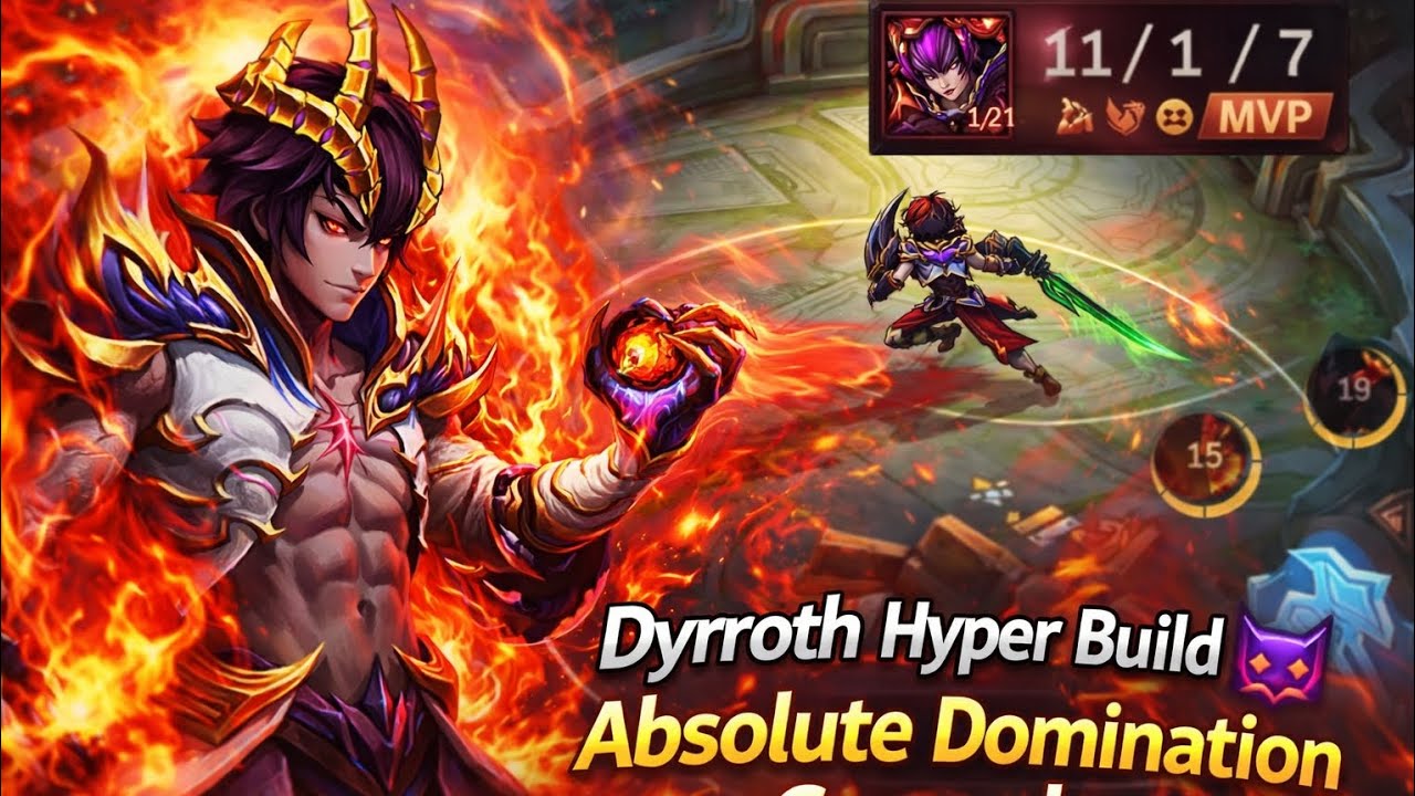 “Dyrroth In Hyper Build 😈 | Absolute Domination Gameplay” (#mlbb #ncs ) 