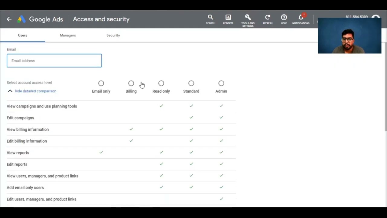 Give Google Ads Account access in 30 seconds