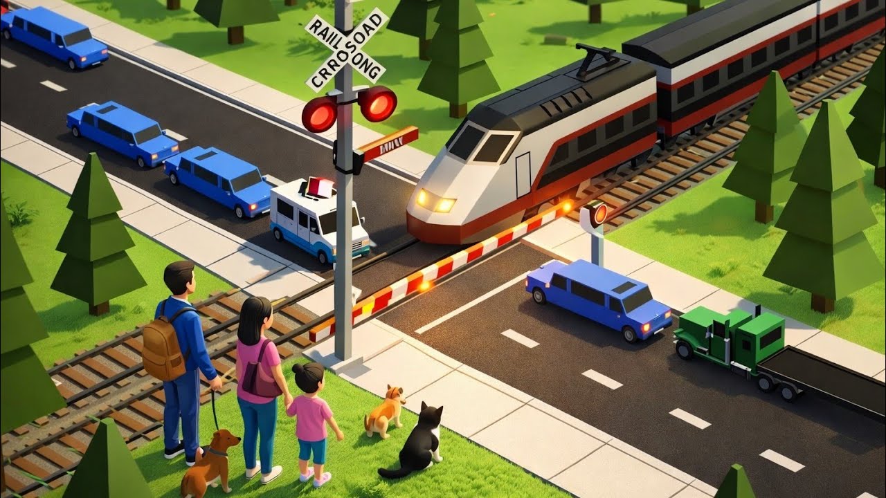 This Could’ve Ended Badly 😱🚦 Railway Crossing
