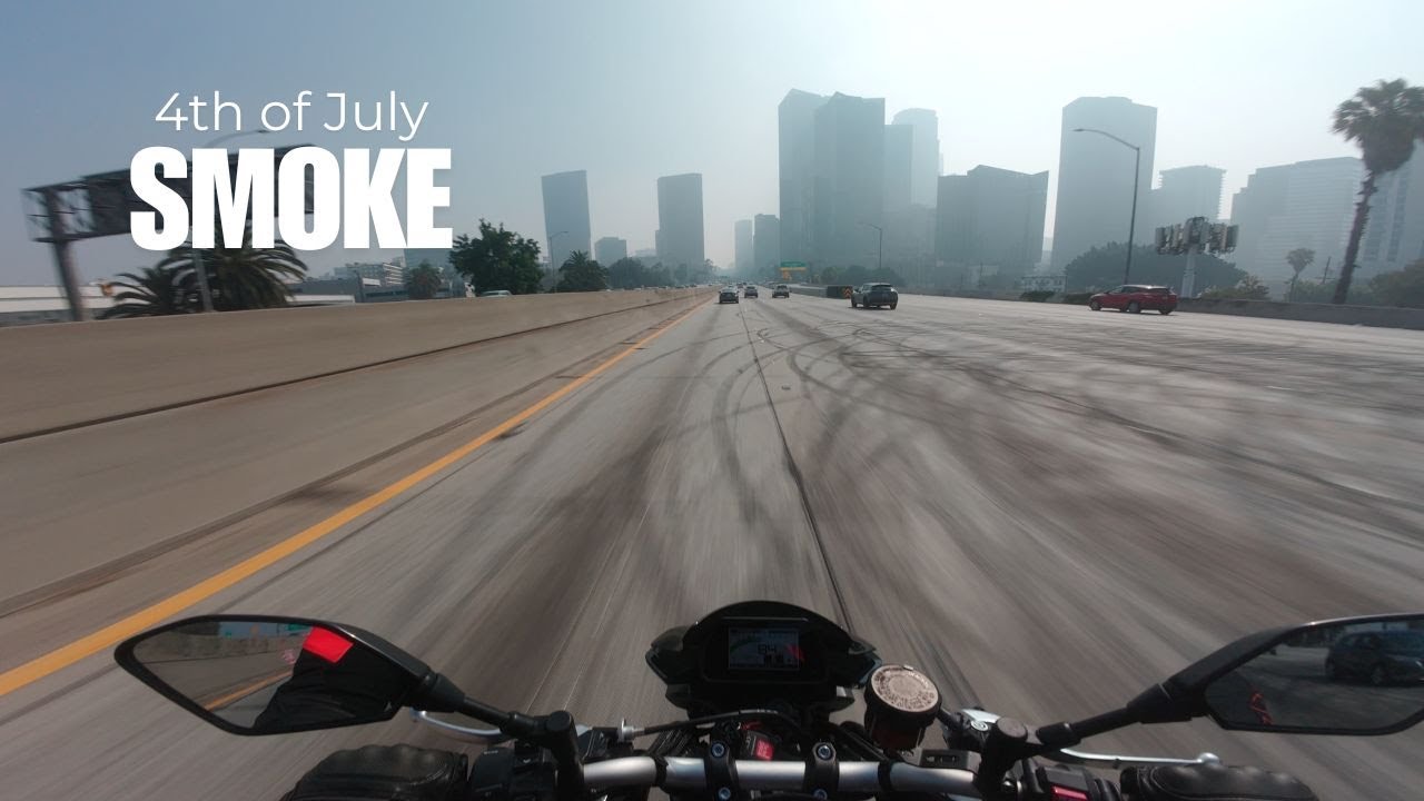 Smokey Air after 4th of July - Yamaha MT10 POV