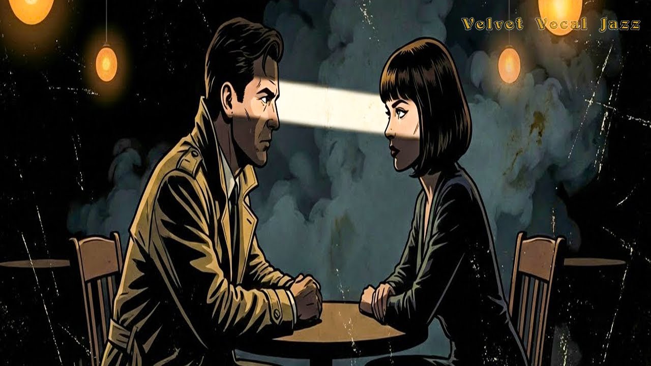 The Night Grows Shy | 🔦 Cinematic Noir Beam of Light & Smoky Room Jazz | Velvet Vocal Jazz