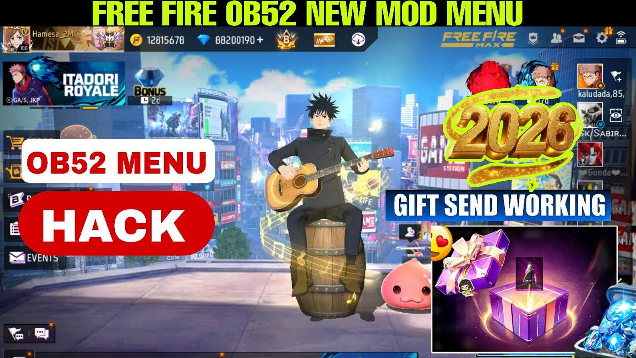 FREE FIRE DIAMOND HACK 2026 (100% WORKING ) | FREE FIRE DIAMOND 💎HACK OB52 | FF DIAMOND NEW MOD MENU