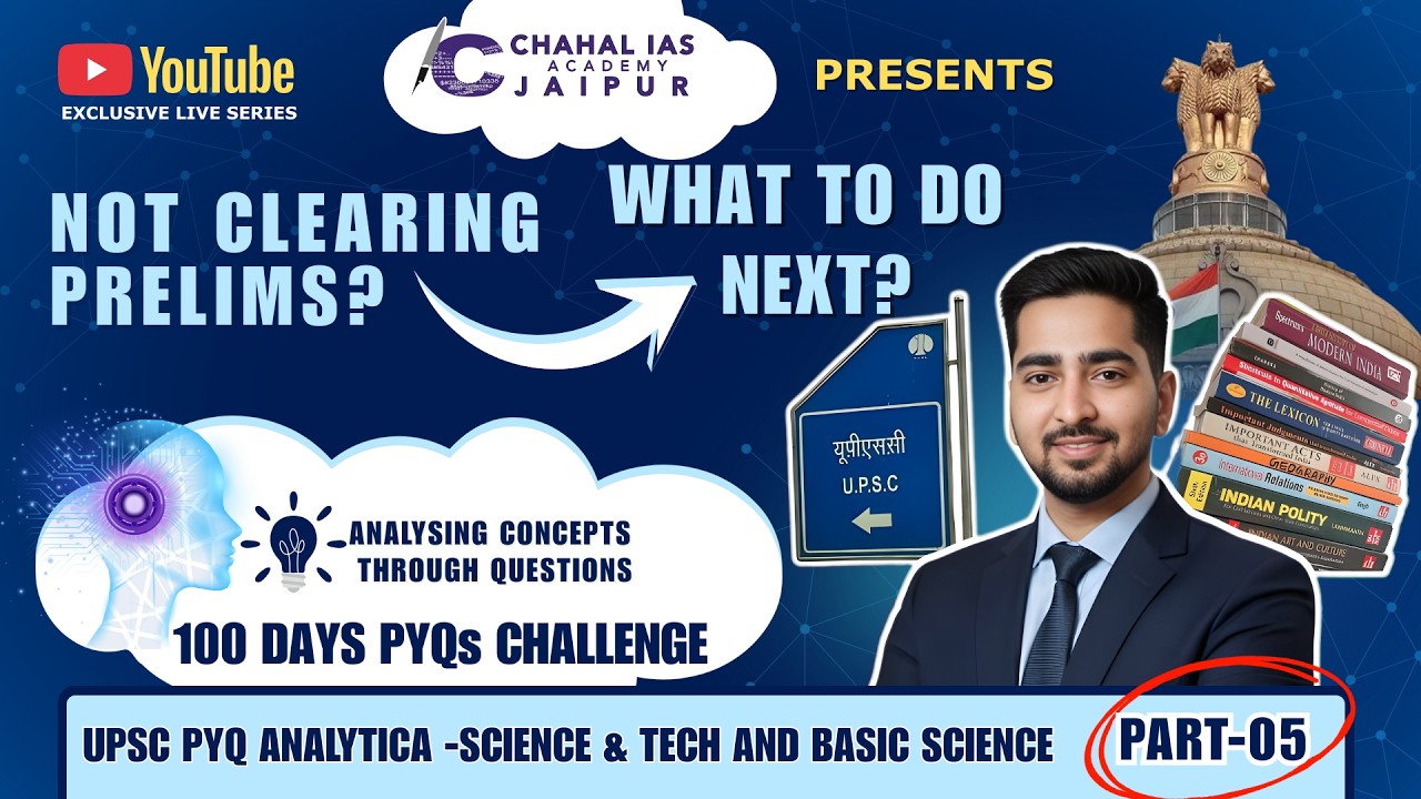 UPSC Science and Tech PYQ Series 2026 |  Part - 5  | 15 Years Prelims Questions