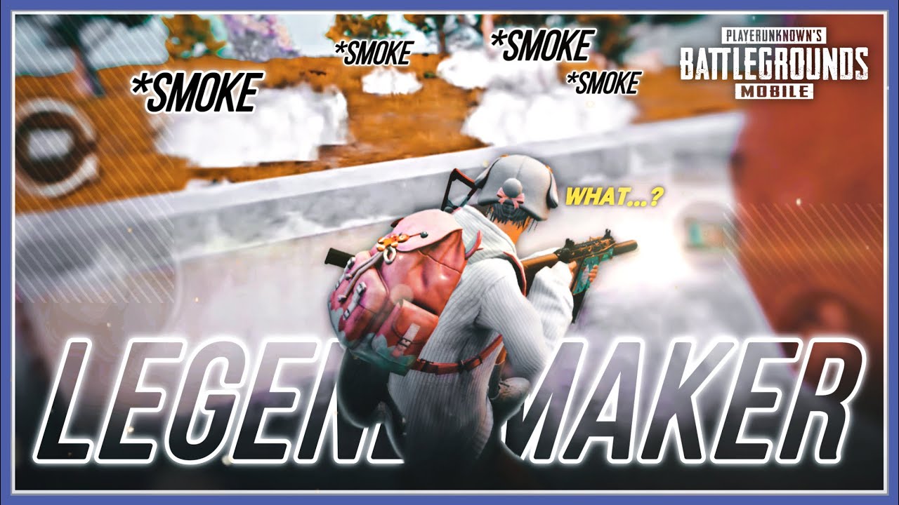 [1vs4] WHAT A SMOKE ROAD?!🙄 | THE LEGENDARY OF PUBGM