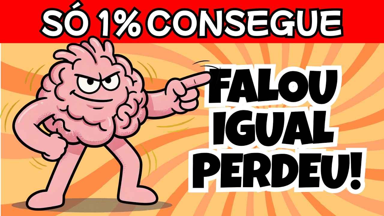 Falou Igual, PERDEU! #2 | Ningu&eacute;m Passa de 35 Perguntas 💀 | Teste Agora se Voc&ecirc; tem uma RAPIDA MENTE