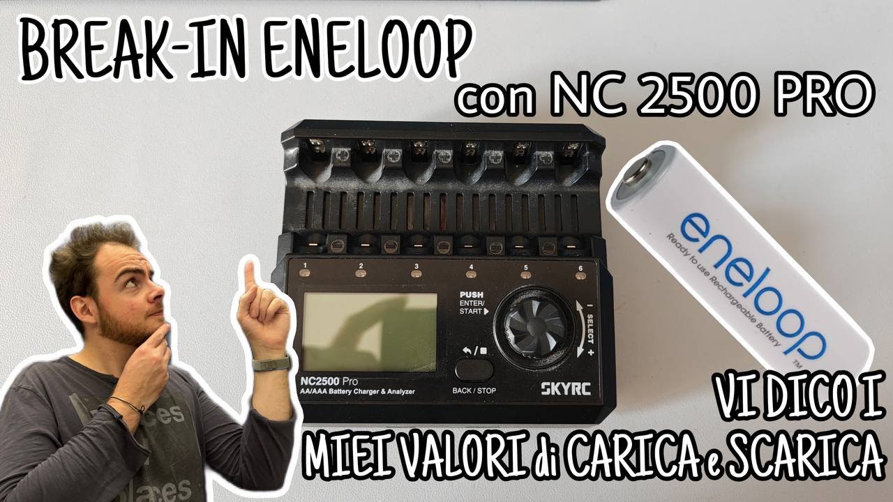 TUTORIAL: CICLARE PILE MINI 4WD | RODAGGIO PILE NIMH per MINI 4WD con SkyRc NC2500 PRO | 98MegaPixel