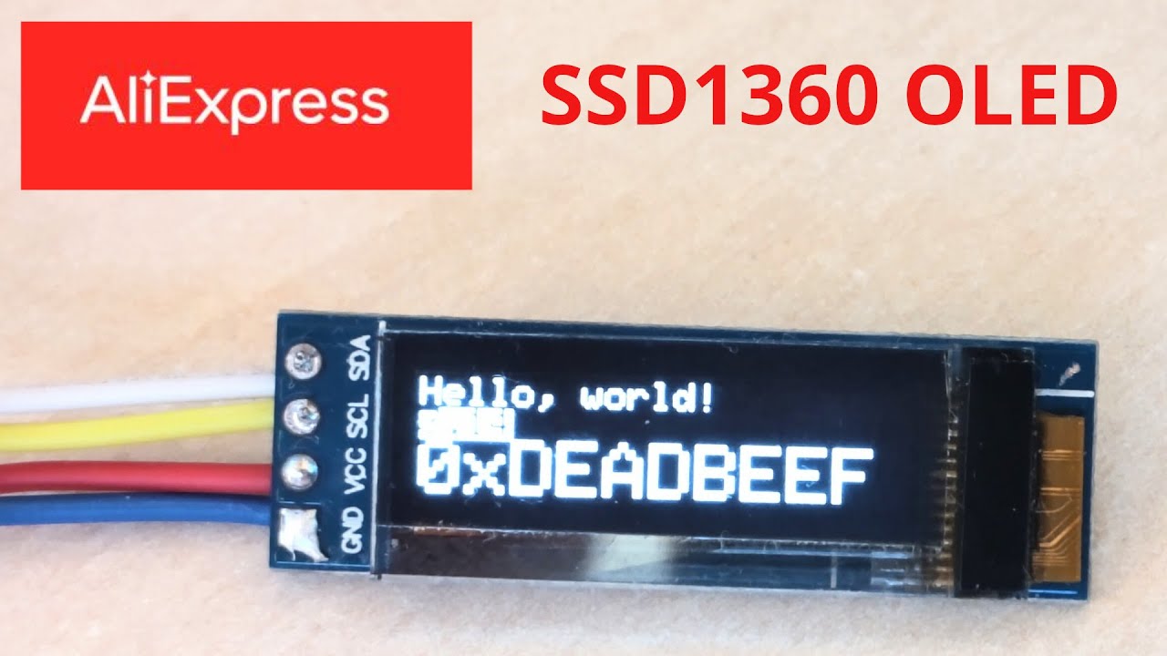 Обзор OLED-дисплея SSD1306 для Arduino &mdash; подключение и тестирование