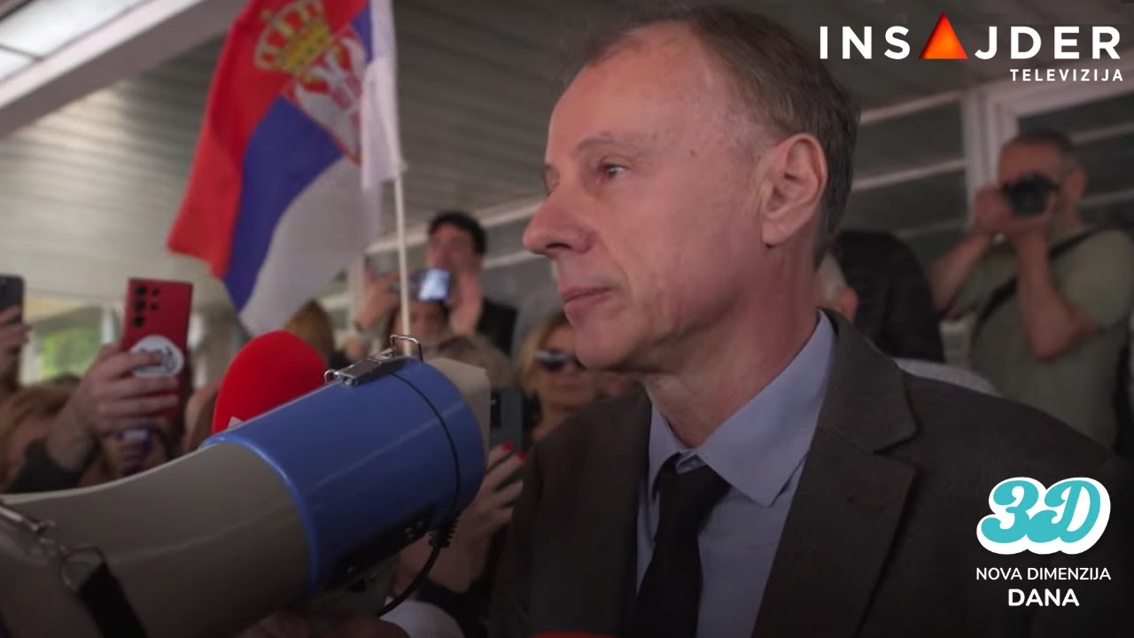 Obraćanje rektora Vladana Đokića nakon saslušanja u policiji