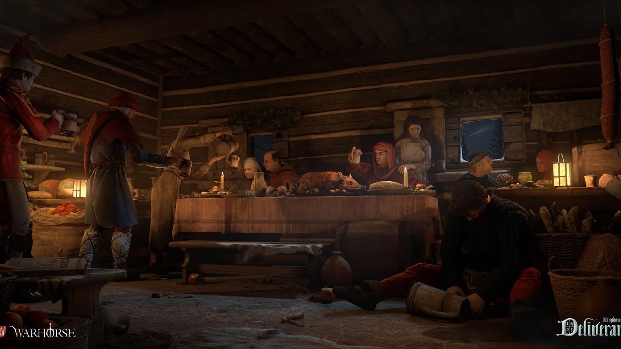 Kingdom Come Deliverance ASMR- Medieval Tavern Life