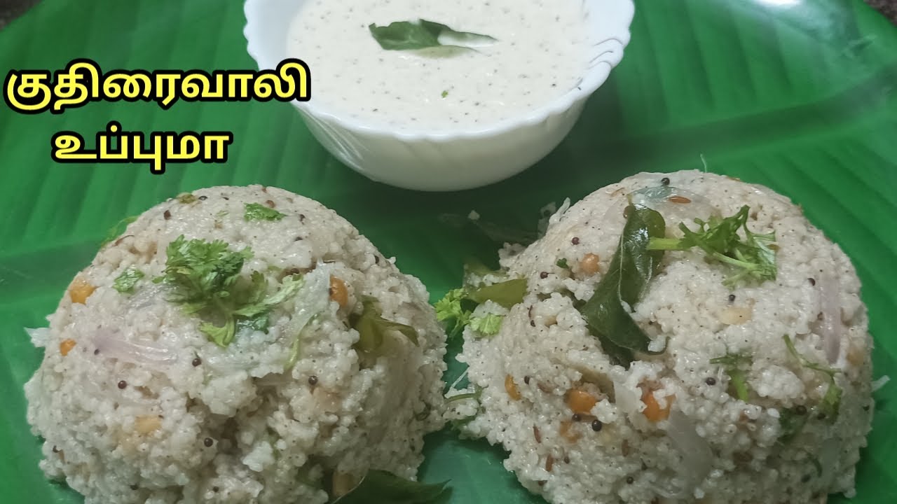 குதிரைவாலி உப்புமா/kuthiravali upma in tamil/barnyard millet upma in tamil/millet recipe