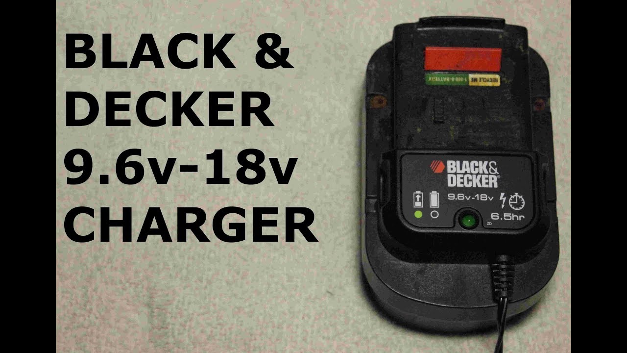 BLACK & DECKER 9.6v-18v Universal Charger Unboxing and Review