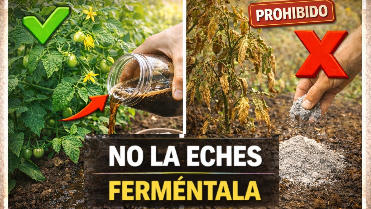 Mis plantas CRECIERON EL DOBLE con este truco de ceniza fermentada
