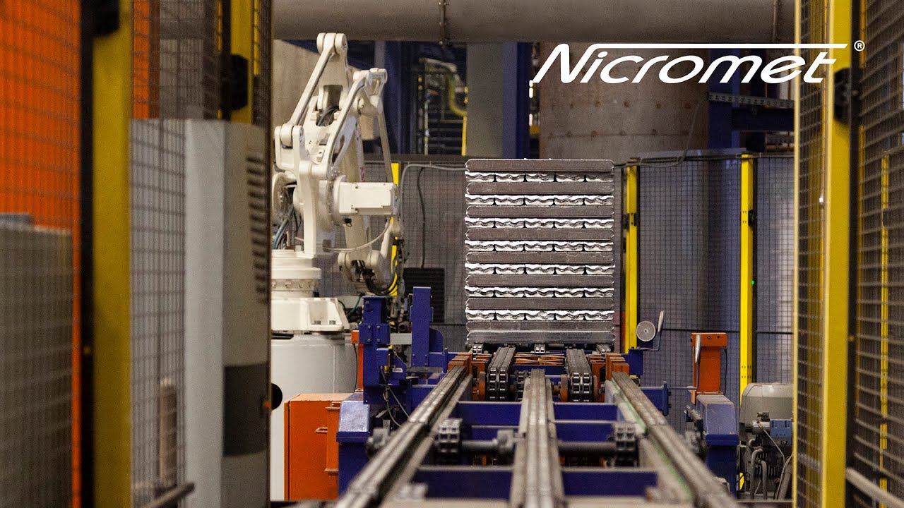 Nicromet- zautomatyzowana linia ciągłego odlewania gąsek z aluminium