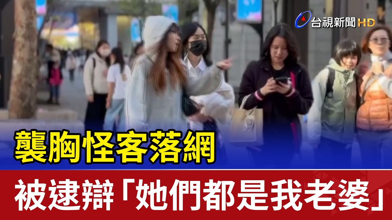 襲胸怪客落網 被逮辯「她們都是我老婆」