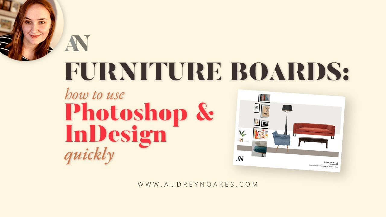 how to make a FURNITURE BOARD with Photoshop and InDesign quickly