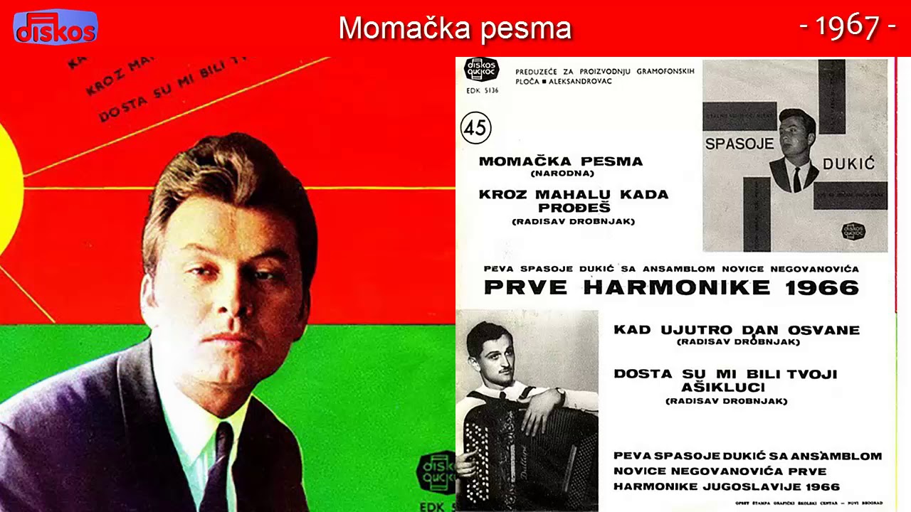 Spasoje Dukic - Momacka pesma - (Audio 1967)