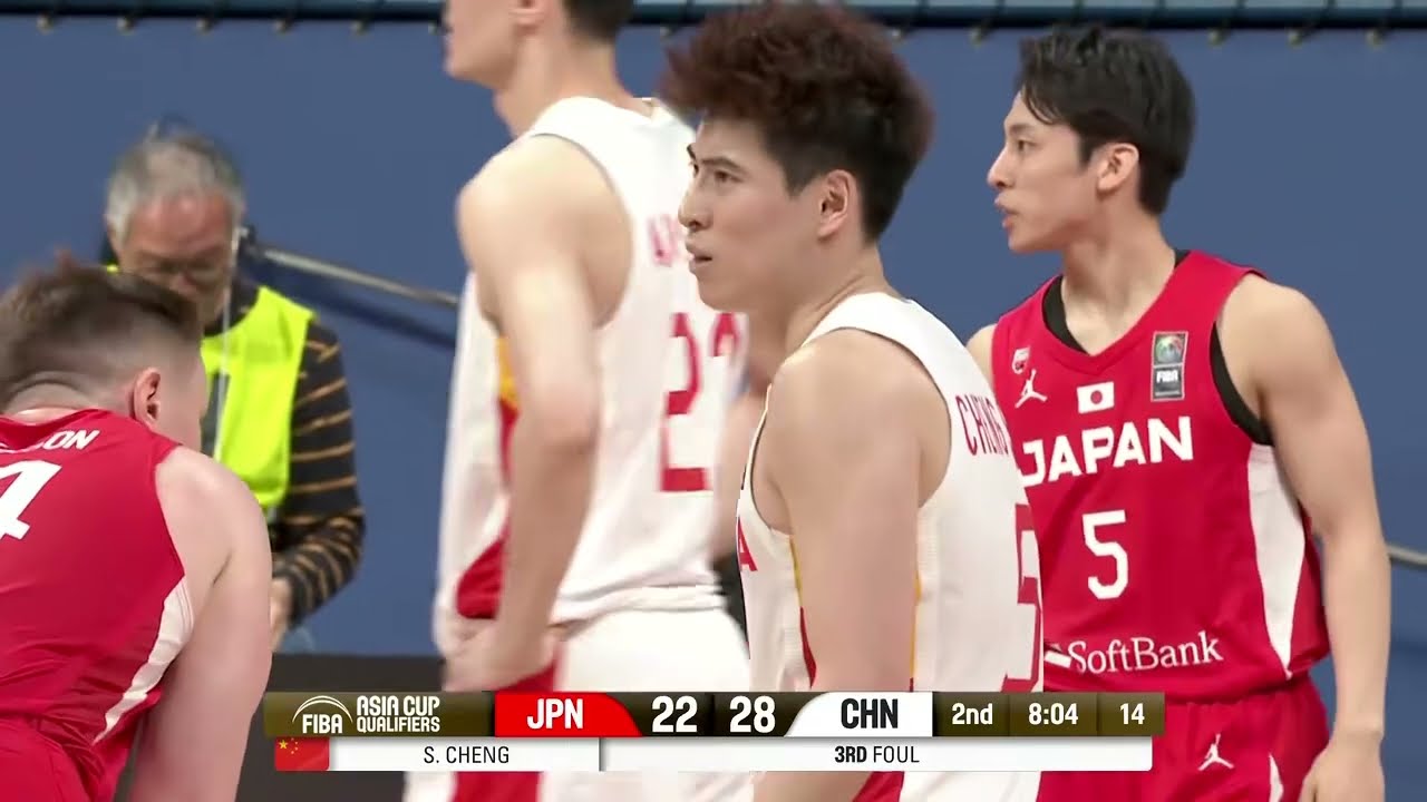 2025男篮亚洲杯预选赛：日本vs中国 76:73 第2节 2025 #asiacup qualifiers game Japan vs China 76:73 Q2 fiba比赛88年首败日本