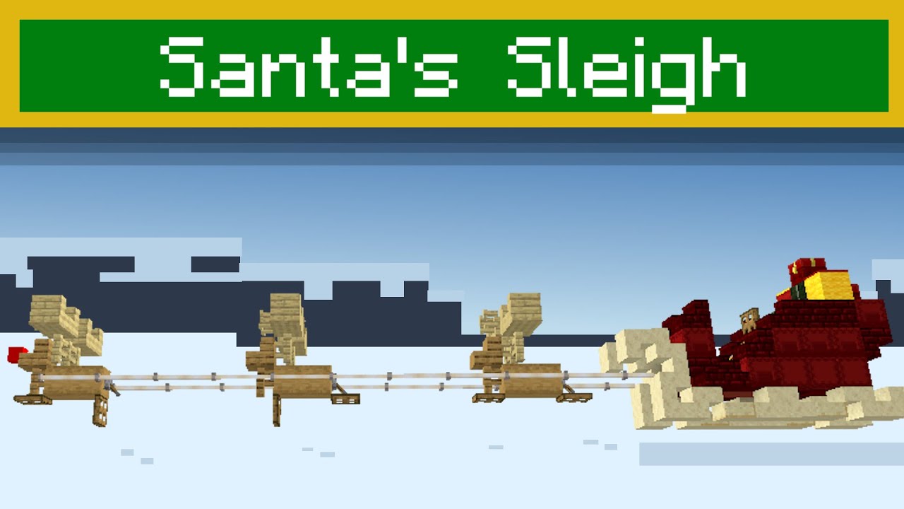 Minecraft | How To Build: Santa's Sleigh