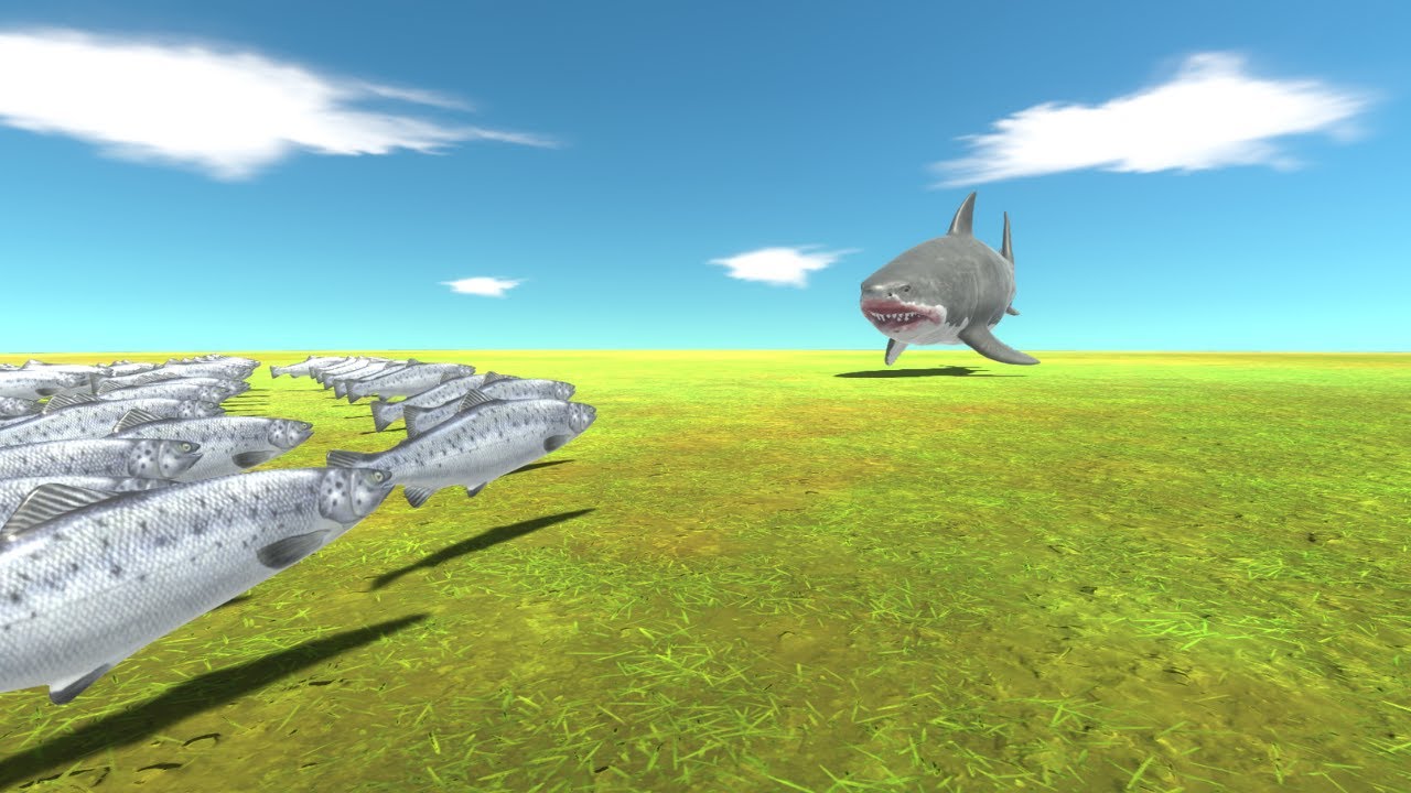 How many salmon does it take to defeat a mutant megalodon