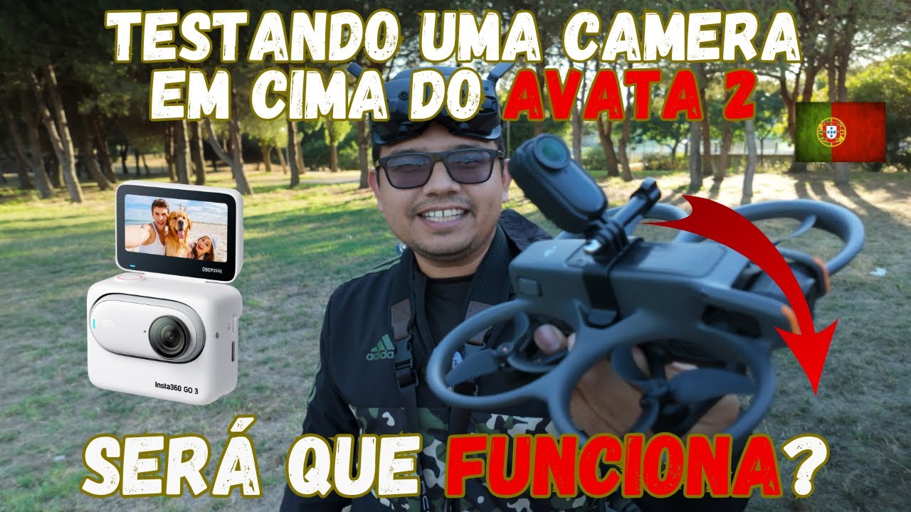 Coloquei uma camera em cima do meu DJI Avata 2.... será que deu certo?