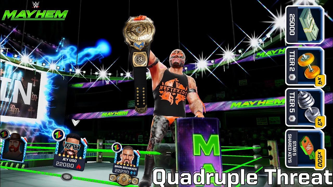 Четырехкратная угроза: новый игровой процесс специального события WWE MAYHEM