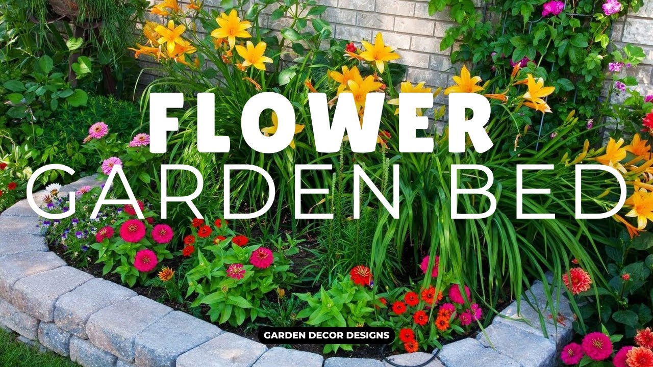 BEAUTIFUL! FLOWER GARDEN BED DESIGN IDEAS | BEST MATERIALS FOR RAISED GARDEN BEDS AND BORDER EDGING