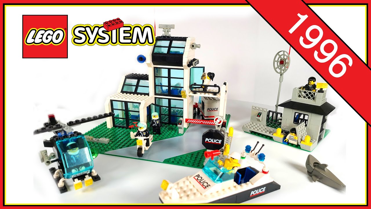 LEGO 6598 Metro PD Station (1996) Police Station Speed Build Review