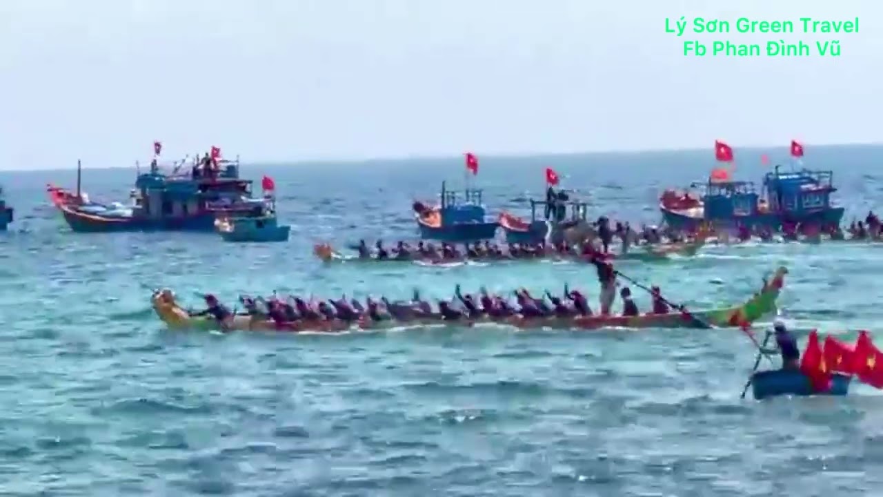 Mồng 6 Tết 2026|Đua Thuyền Truyền Thống Tứ Linh Đảo Lý Sơn|An Vĩnh