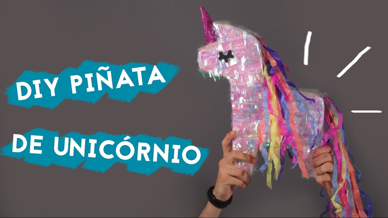 🦄 DIY Piñata - Como fazer uma Pinhata de unicórnio