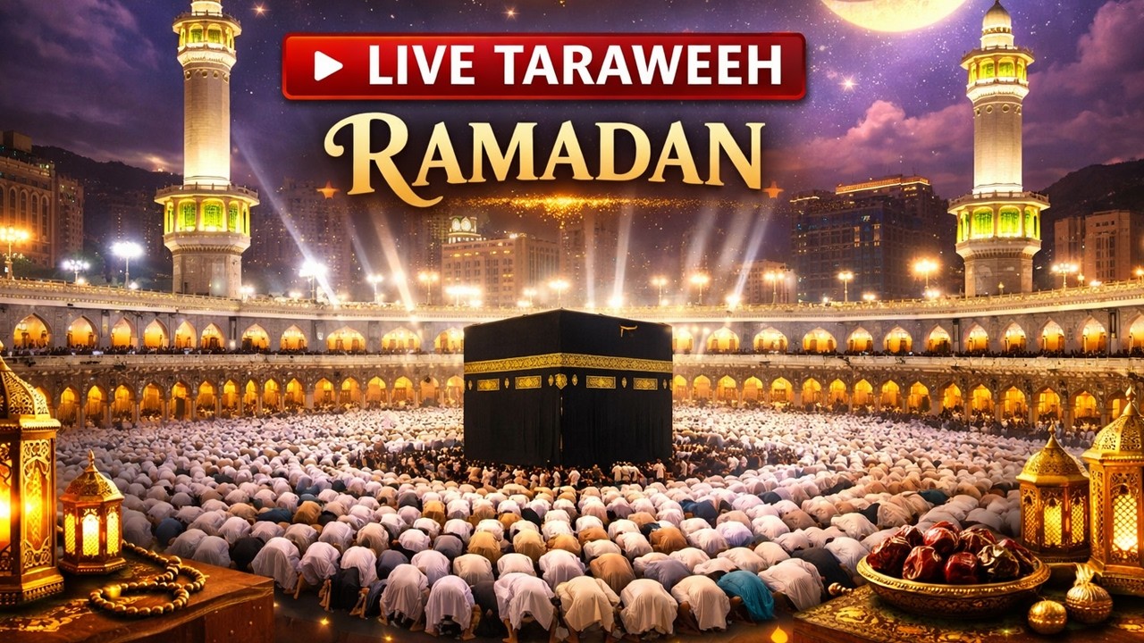 🔴 Mecca Live Today 🕋 | Taraweeh Prayer | Ramadan 2026 (1447 AH)