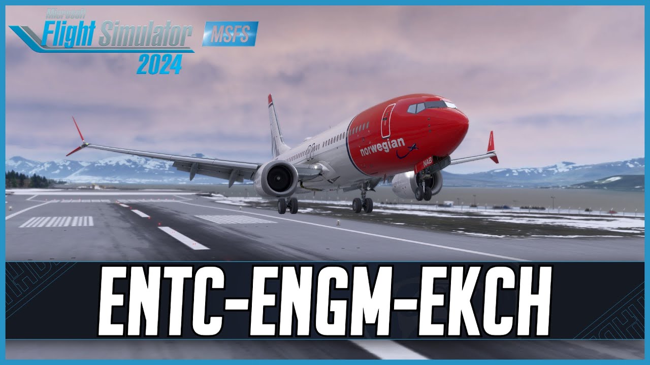 iFly 737 MAX8 | Real World Norwegian OPS | Troms&oslash; - Oslo - Copenhagen | VATSIM