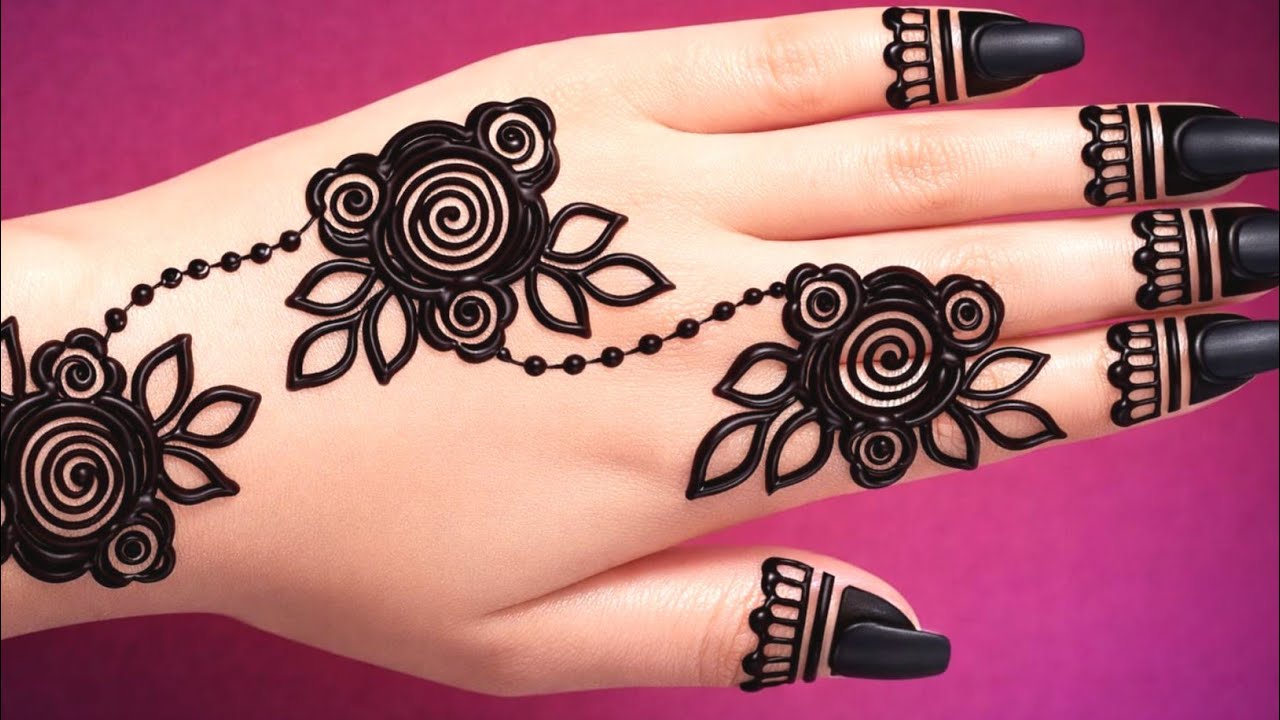 Elegant Floral Arabic Mehndi Design | Minimal & Luxury Look 