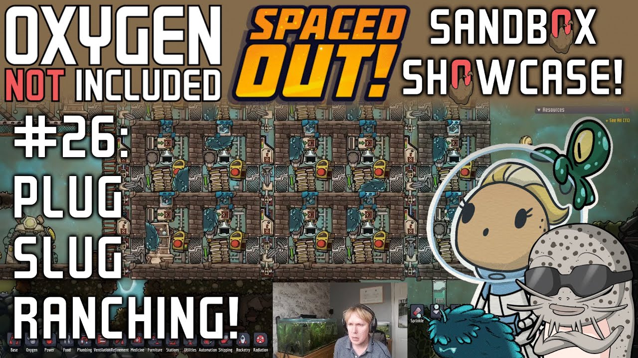 How To Ranch Plug Slugs For Power In ONI: Spaced Out! Sandbox Showcase #26